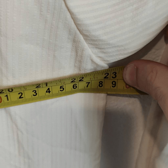 Nap Texture Pajama Top- Womens- Size L- Cream - Picture 9 of 10